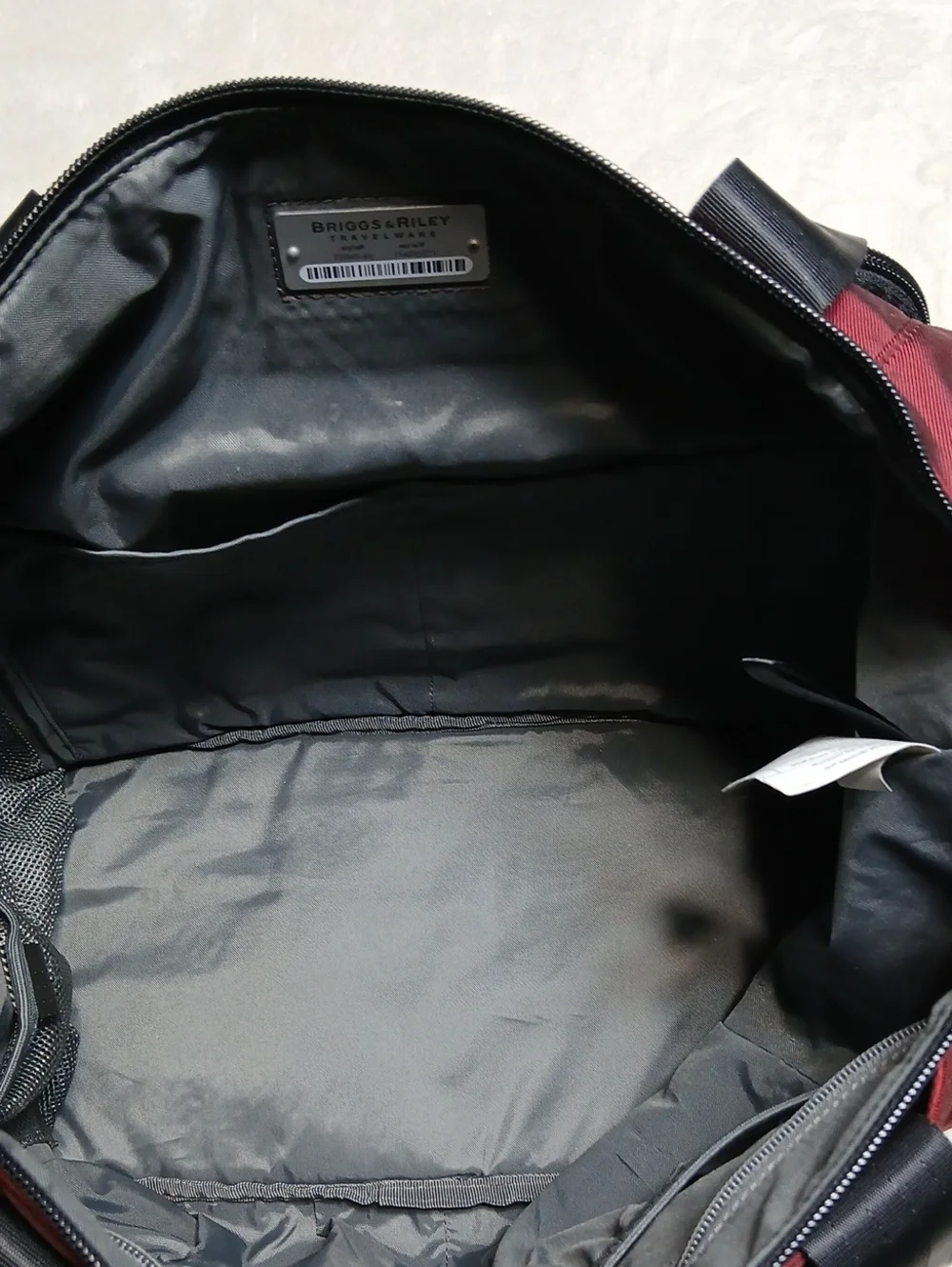 Briggs & Riley Transcend Cabin Travelware Red Carry On Duffle Bag